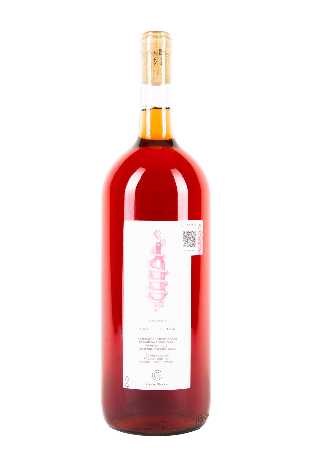 Cantina Giardino- Natural Wine - Vino Natural- Vino Salvaje- Salvaje Vinos- Vino Vivo- Vino Italiano- Vino natural Italiano- Vino natural en Mexico- Vino Mexico- Vino Rosado- Vino Rosato- Rosato Magnum 20